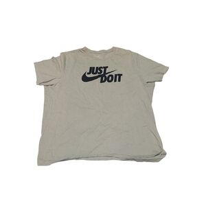 Nike Beige 'Just Do It' Men's T-Shirt